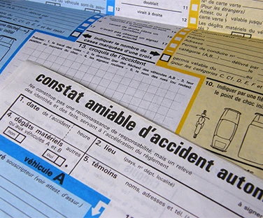Constat amiable d'accident automobile